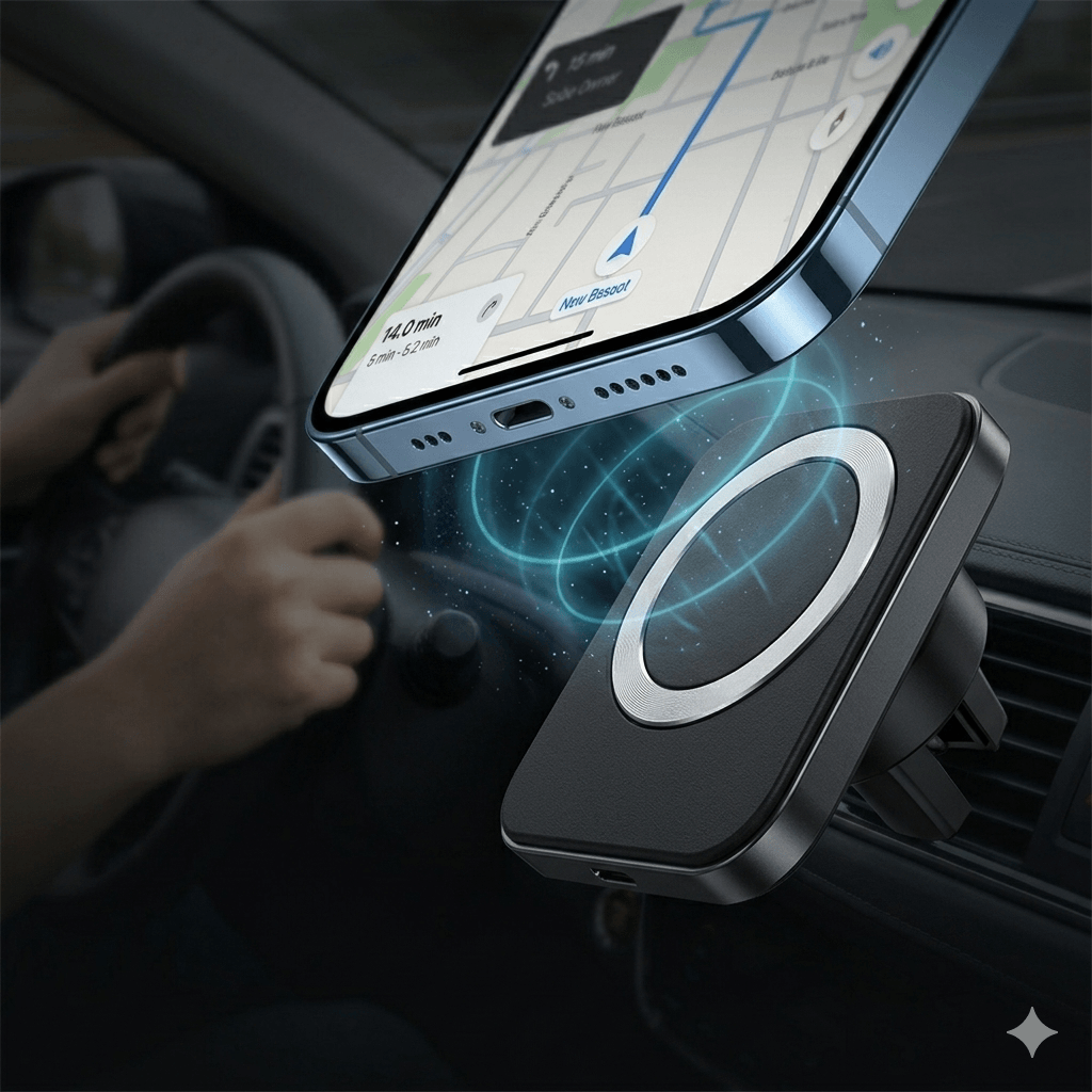 MagDrive 15W magnetic wireless charger for iPhone fast charging