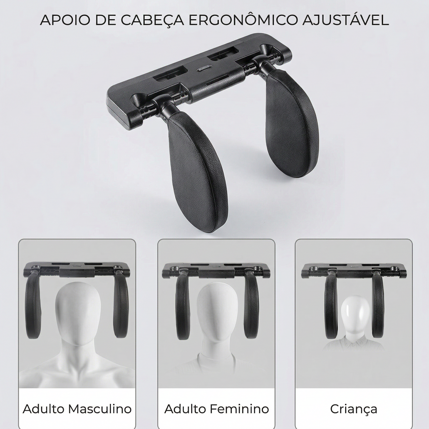 DreamDrive memory foam car headrest with ergonomic design and 360° adjustable comfort