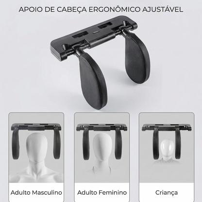 DreamDrive memory foam car headrest with ergonomic design and 360° adjustable comfort